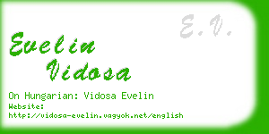 evelin vidosa business card